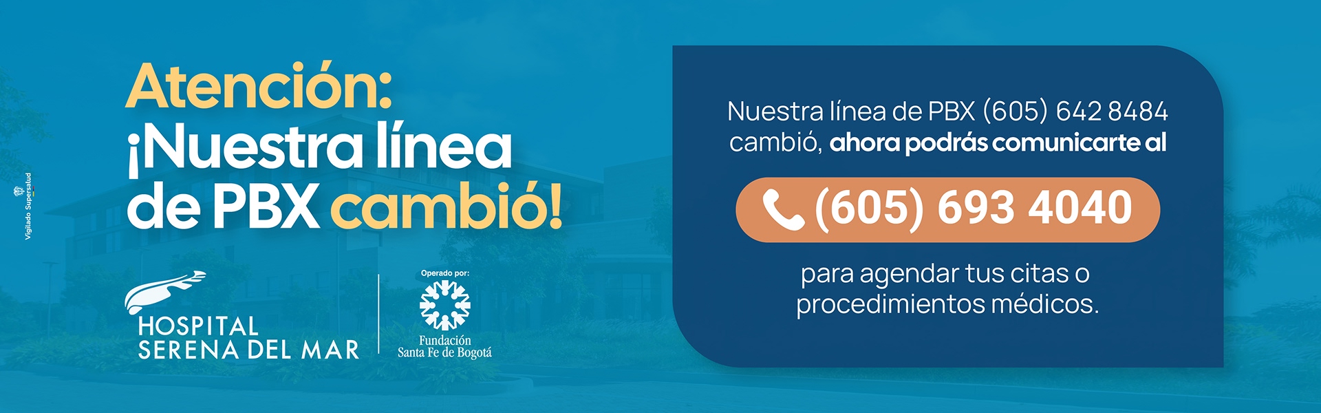 Nuestra línea de pbx cambiará